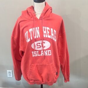 Hilton Head Island coral Red Hoodie xl sweat world